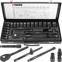 TECPO Kraft-Steckschlüssel-Satz | 12.5 mm 1/2 Zoll |...