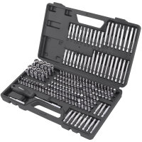 TECPO Universal-Sicherheits-Bitsatz 1/4" Bitsortiment 208-tlg. Bit Satz Bitset aus Chrom Vanadium Stahl