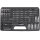 TECPO Universal-Sicherheits-Bitsatz 1/4" Bitsortiment 208-tlg. Bit Satz Bitset aus Chrom Vanadium Stahl