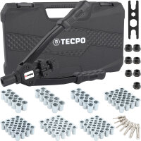 TECPO Nietmutternzangen Satz M3-M12, 110-teilig