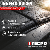 TECPO Universal Klebe- und Dichtstoff FLEX SEAL 522 SCHWARZ 1K MS-Polymer UV-stabil und witterungsbeständig