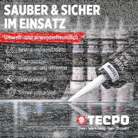 TECPO Universal Klebe- und Dichtstoff FLEX SEAL 522 SCHWARZ 1K MS-Polymer UV-stabil und witterungsbeständig