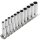 TECPO Steckschlüssel Satz, Zollgrößen 1/4", 11-tlg + Umschaltknarre 1/4"