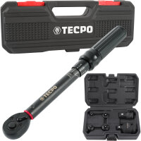 TECPO Drehmomentschlüssel, 1/4 Antrieb, 5 - 25 Nm +...
