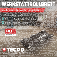 2x TECPO KFZ Werkstattrollbrett Rollliege 360°...