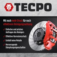 24x TECPO Bremsenreiniger Universal Reiniger, 500 ml
