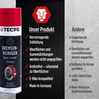 24x TECPO Bremsenreiniger Universal Reiniger, 500 ml