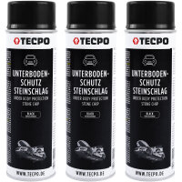3x TECPO Unterbodenschutz überlackierbar schwarz,...