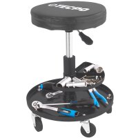 TECPO 2x Werkstatt-Arbeitssitz mit 5 Rollen