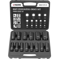 TECPO Kraft Steckschlüssel Satz 1/2" SW 10-32 mm