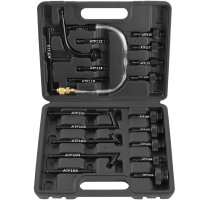 TECPO Getriebeöl-Befüllsystem 7.5 L mit 20 Adaptern Automatik-, CVT- und Doppelkupplungs-Getriebe für professionelle Werkstattbefüllung