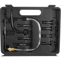 TECPO Getriebeöl-Befüllsystem 7.5 L mit 20 Adaptern Automatik-, CVT- und Doppelkupplungs-Getriebe für professionelle Werkstattbefüllung