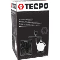 TECPO Getriebeöl-Befüllsystem 7.5 L mit 20 Adaptern Automatik-, CVT- und Doppelkupplungs-Getriebe für professionelle Werkstattbefüllung