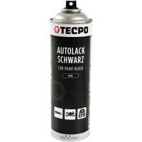 12x TECPO Autolack schwarz matt 500 ml + Pistolengriff