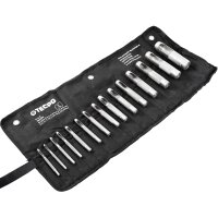TECPO Locheisen-Satz, 2 - 22 mm, 2x 15-teilig