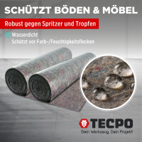 4x TECPO Malervlies | 50m Lang | 1m Breit | 200g/m²