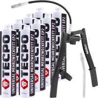 8x TECPO Universal Mehrzweckfett EP2 500g + Zweihand...
