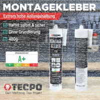 TECPO Universal Montagekleber Ultra FIX Power Baukleber...