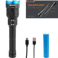 TECPO Taschenlampe 8000 Lumen, 6500K, 200m Leuchteweite,...