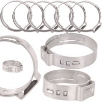 TECPO Schlauchschellen 1Ohr B:7 mm Ø23.9-27.1 mm...