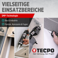 TECPO KLEBE UND DICHTSTOFF UNIVERSAL FLEX SEAL 522 WEIß 1K MS POLYMER 1x 480g