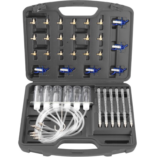 TECPO Common Rail Tester Injektor Prüfer mit 24 Adaptern