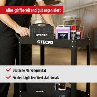 TECPO Werkstattwagen | 200 kg Tragkraft  | 2 Etagen