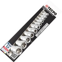 TECPO Außen Torx Steckschlüssel Satz 1/4 und...