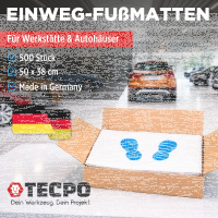 TECPO Einweg-Fußmatte, 38x50 cm, 500 Stück