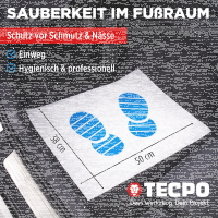 TECPO Einweg-Fußmatte, 38x50 cm, 500 Stück