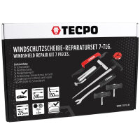 TECPO Windschutzscheibe-Reparaturset, Autoglas-Ausbau-Werkzeug Set | 7-teilig
