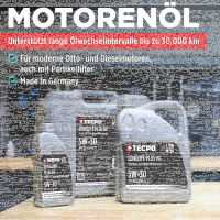 20L TECPO 5W-30 LONGLIFE PLUS MOTORÖL für VW 504.00 507.00 MB 229.31 229.51 BMW LL-04 C30