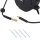 TECPO Automatik-Druckluftschlauch-Aufroller 10 m Hybrid-Schlauch mit Stoppfunktion und 1/4" BSPT Anschluss