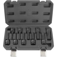 TECPO 3x Kraft-Bit-Einsatz-Satz für Torx, Sechskant, Vielzahn Schrauben