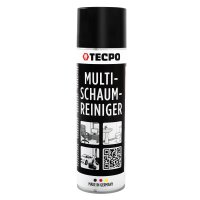TECPO Multi-Schaumreiniger, 12x 500 ml Aktivschaum für Polster, Scheiben, Kunststoff und Metall Ultra Clean
