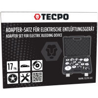 TECPO Adapter-Satz für Bremsen-Entlüftungsgeräte, 17-tlg.