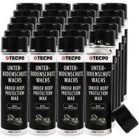 24x TECPO Unterbodenschutz Wachs schwarz, 500 ml