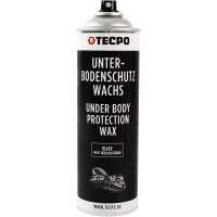12x TECPO Unterbodenschutz Wachs schwarz, 500 ml + Sprühpistole
