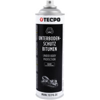 5x TECPO Unterbodenschutz Bitumen schwarz, 500 ml