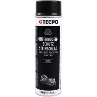 5x TECPO Unterbodenschutz überlackierbar schwarz, 500 ml