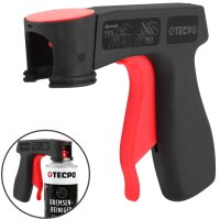 3x TECPO 1K Farbspray Anthrazit Teppich / Fußmatten, 400 ml + Sprühpistole