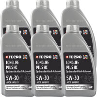 6L TECPO 5W-30 LONGLIFE PLUS MOTORÖL für VW...