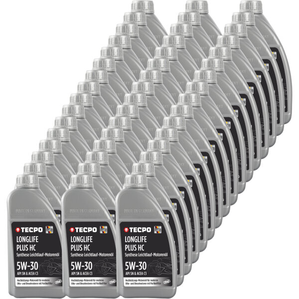 48L TECPO 5W-30 LONGLIFE PLUS MOTORÖL für VW 504.00 507.00 MB 229.31 229.51 BMW LL-04 C30
