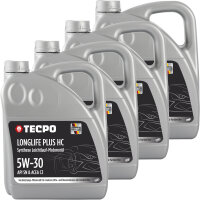 4x 5L TECPO 5W-30 LONGLIFE PLUS MOTORÖL für VW...