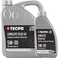 6L TECPO 5W-30 LONGLIFE PLUS MOTORÖL für VW...