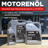 6L TECPO 5W-30 LONGLIFE PLUS MOTORÖL für VW 504.00 507.00 MB 229.31 229.51 BMW LL-04 C30