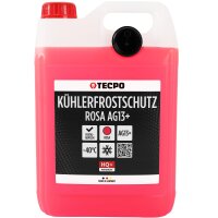 4x TECPO Kühlerfrostschutz Kühlmittel AG13+ rosa (-40 C°) Antifreeze 5L