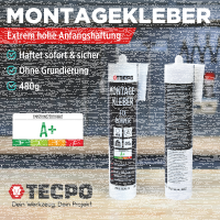 2x TECPO Universal Montagekleber Ultra FIX Power...