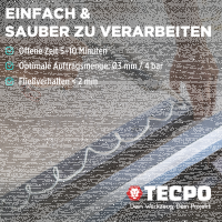 2x TECPO Universal Montagekleber Ultra FIX Power Baukleber 480g Weiß
