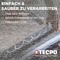 3x TECPO Universal Montagekleber Ultra FIX Power Baukleber 480g Weiß